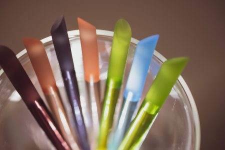 Manicure Sticks In Glass